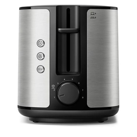 Philips | HD2650/90 Viva Collection | Toaster | Power 950 W | Number of slots 2 | Housing material Metal | Stainless Steel - 2